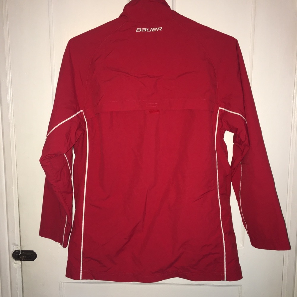 Red Bauer zip up coat - Picture 7 of 7